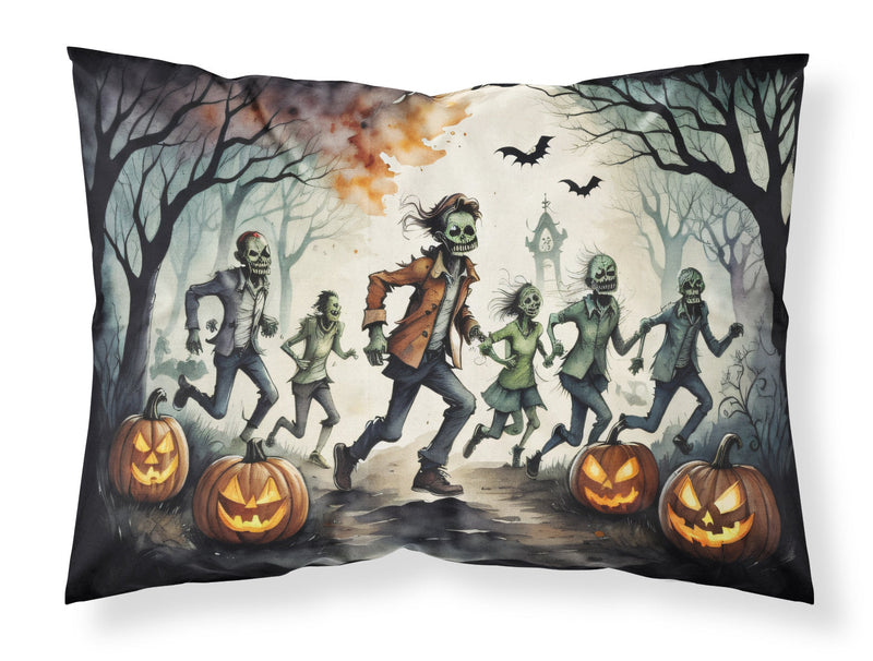 Zombies Spooky Halloween Fabric Standard Pillowcase