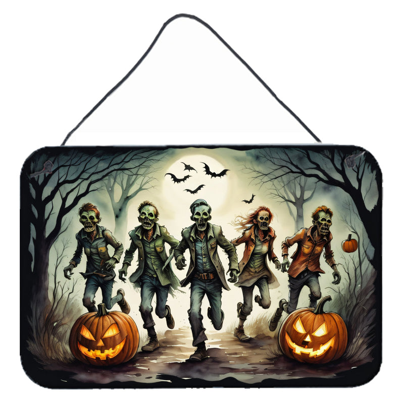 Zombies Spooky Halloween Wall or Door Hanging Prints