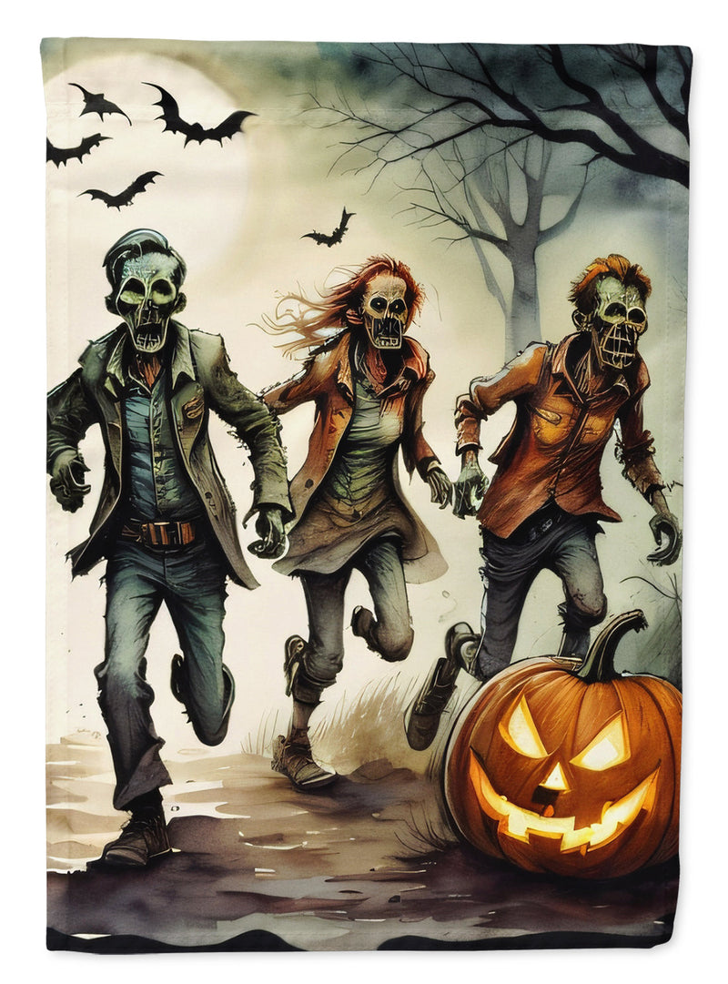 Zombies Spooky Halloween Garden Flag