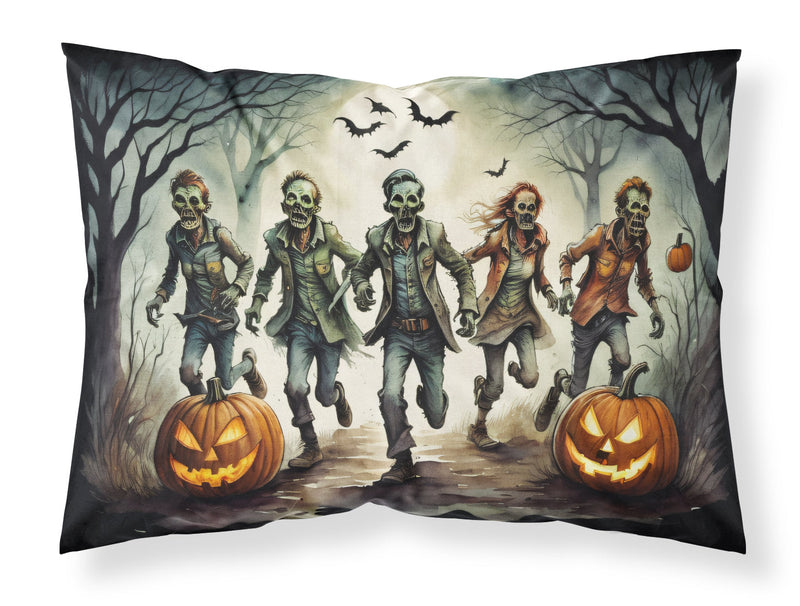 Zombies Spooky Halloween Fabric Standard Pillowcase