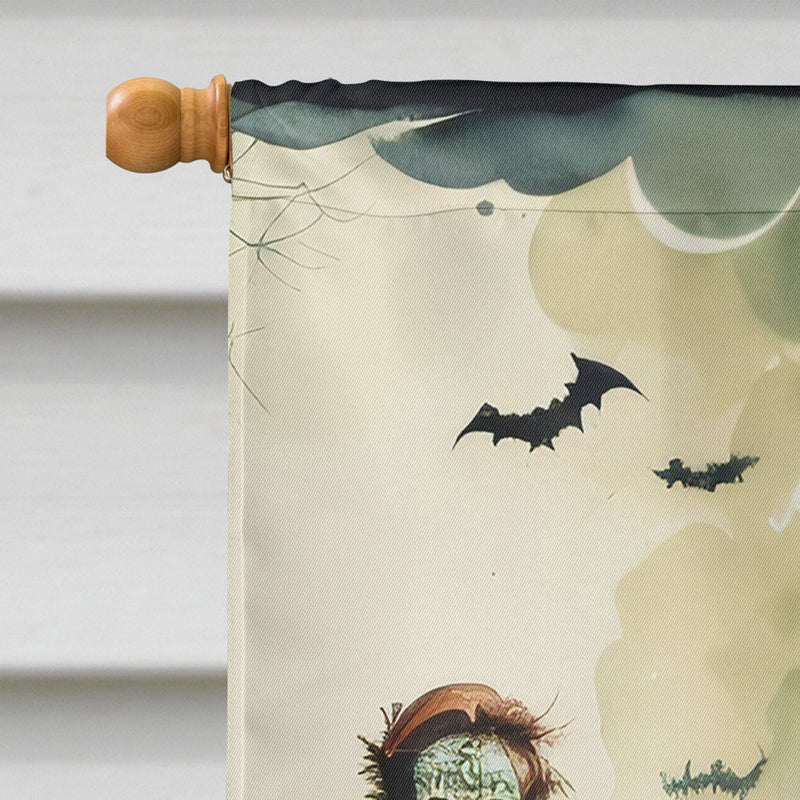 Zombies Spooky Halloween House Flag