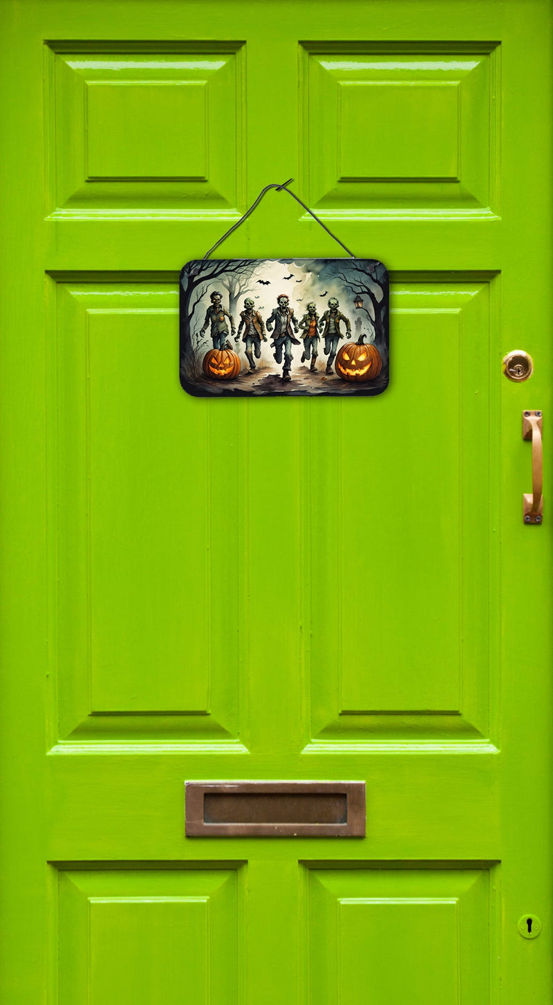 Zombies Spooky Halloween Wall or Door Hanging Prints