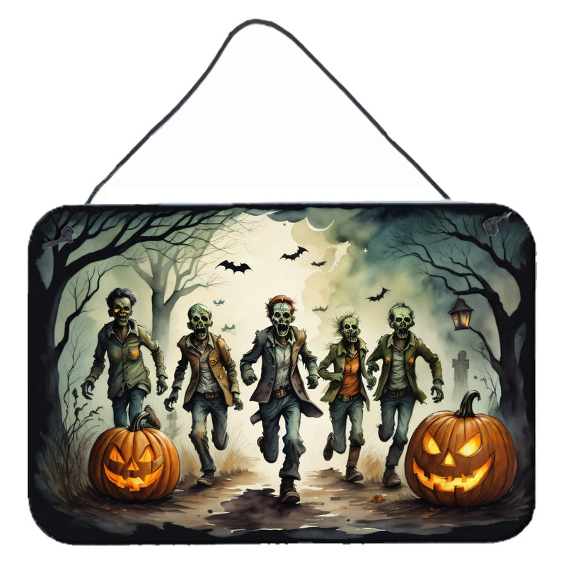 Zombies Spooky Halloween Wall or Door Hanging Prints