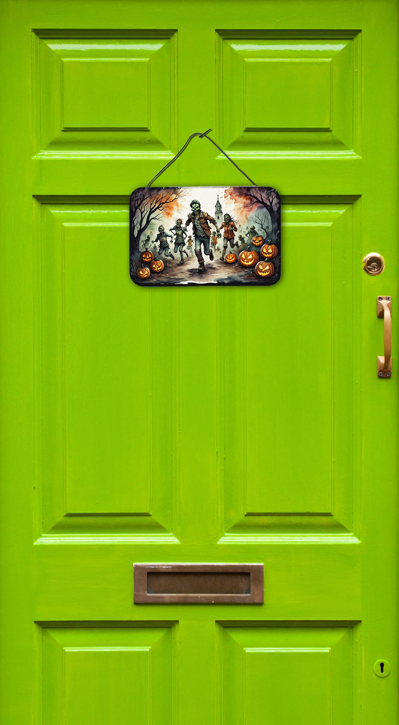 Zombies Spooky Halloween Wall or Door Hanging Prints