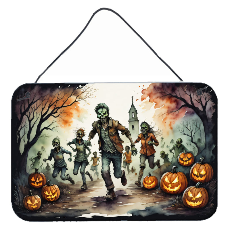 Zombies Spooky Halloween Wall or Door Hanging Prints