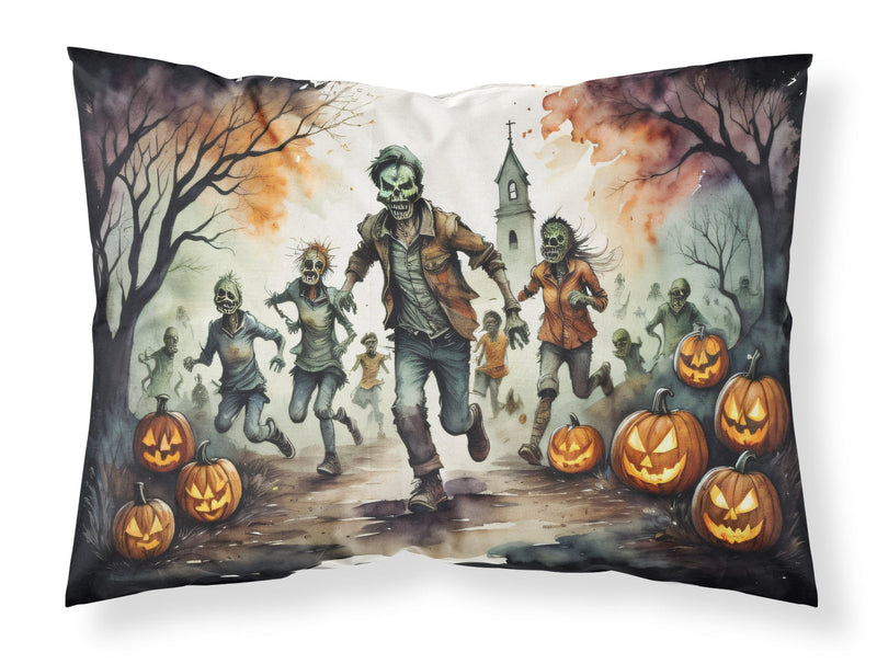 Zombies Spooky Halloween Fabric Standard Pillowcase