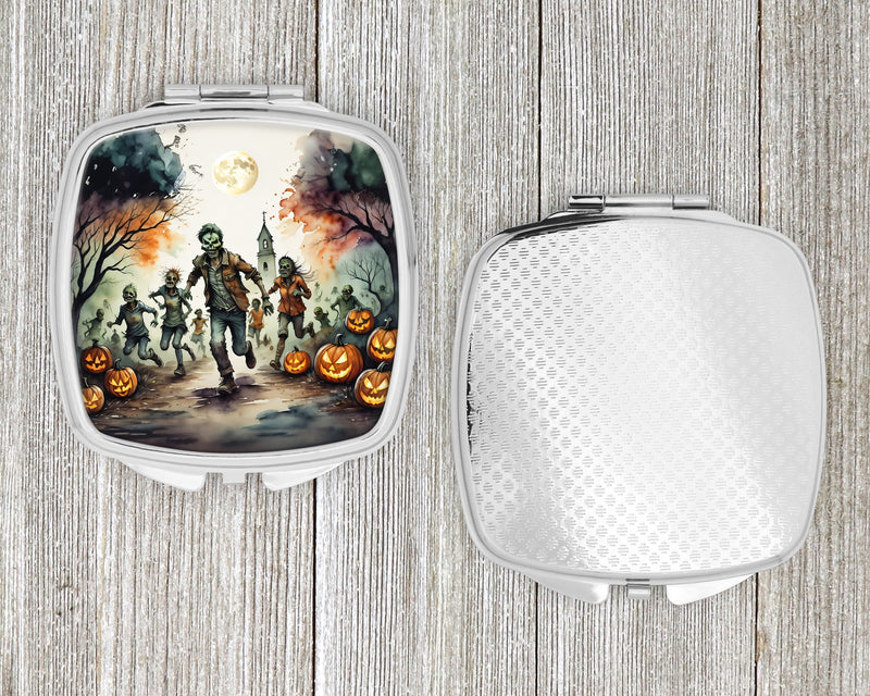 Zombies Spooky Halloween Compact Mirror