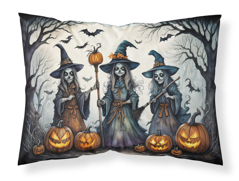 Witches Spooky Halloween Fabric Standard Pillowcase