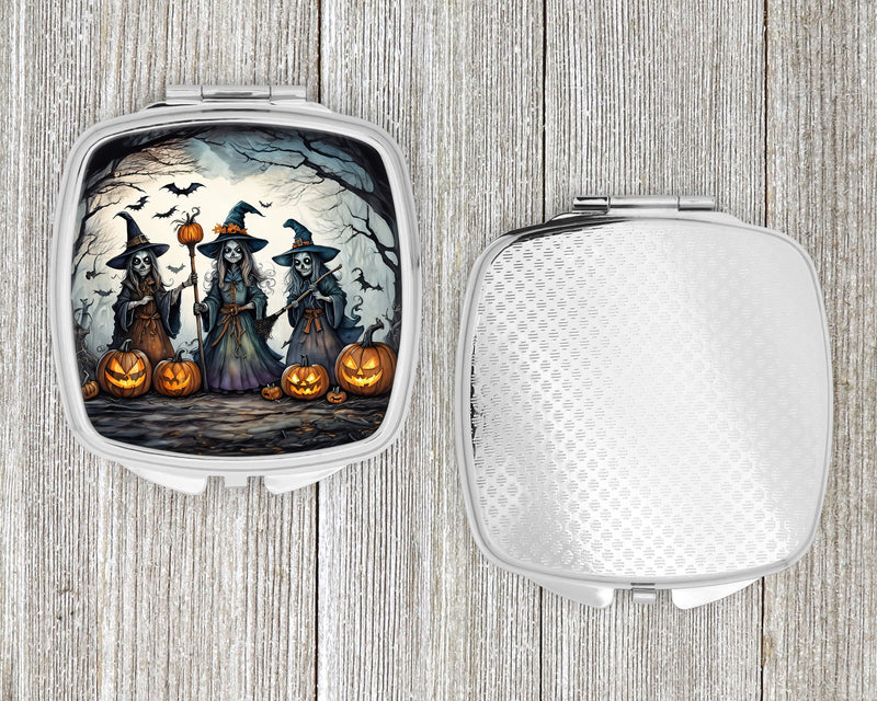 Witches Spooky Halloween Compact Mirror