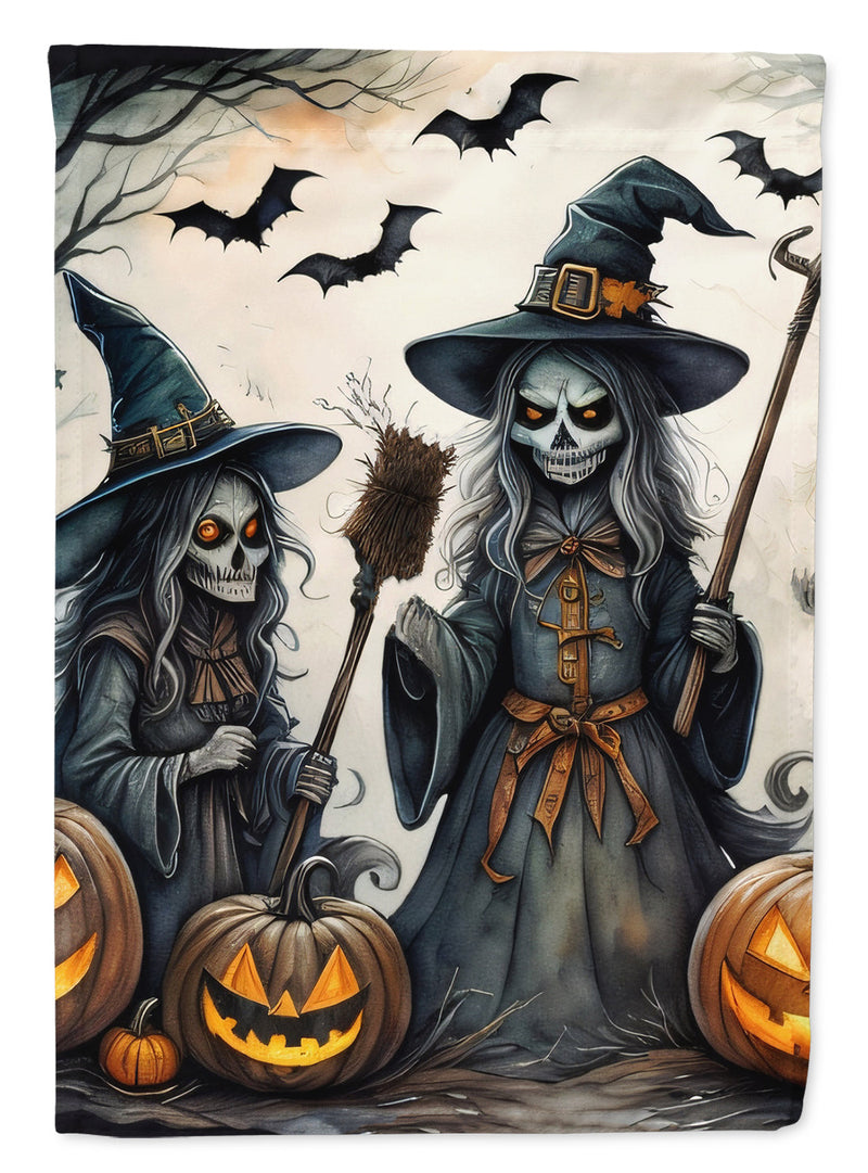 Witches Spooky Halloween House Flag