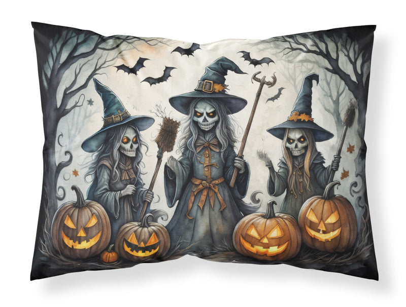 Witches Spooky Halloween Fabric Standard Pillowcase