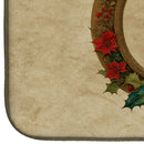 Akita Christmas Flowers Dish Drying Mat