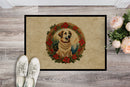 Anatolian Shepherd Dog Christmas Flowers Doormat-24x36 Indoor / Outdoor Rug | Made in USA