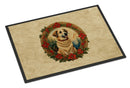 Anatolian Shepherd Dog Christmas Flowers Doormat-24x36 Indoor / Outdoor Rug | Made in USA
