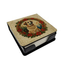 Anatolian Shepherd Dog Christmas Flowers PU Leather Note Paper Holder