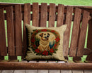 Anatolian Shepherd Dog Christmas Flowers Throw Pillow - 14x14 Decorative Pillow – Art for Your Home & Patio