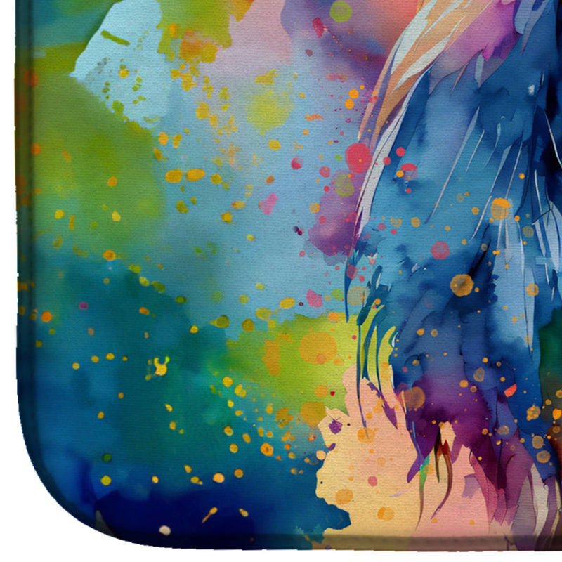 Afghan Hound Hippie Dawg Dish Drying Mat