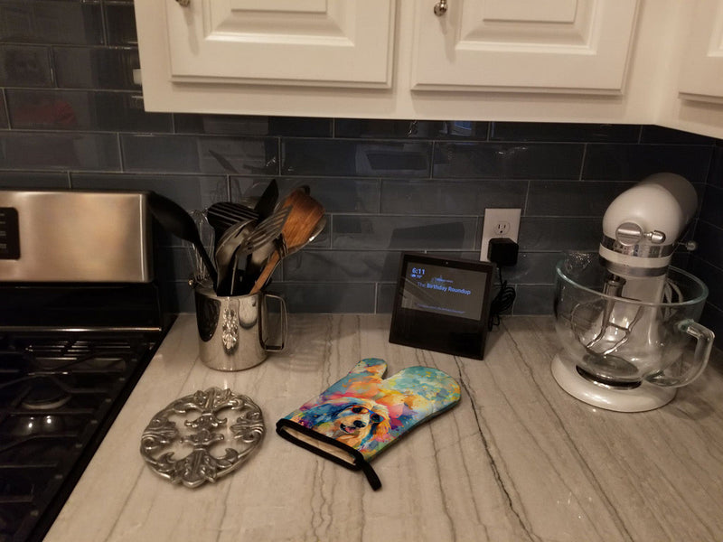 Afghan Hound Hippie Dawg Oven Mitt