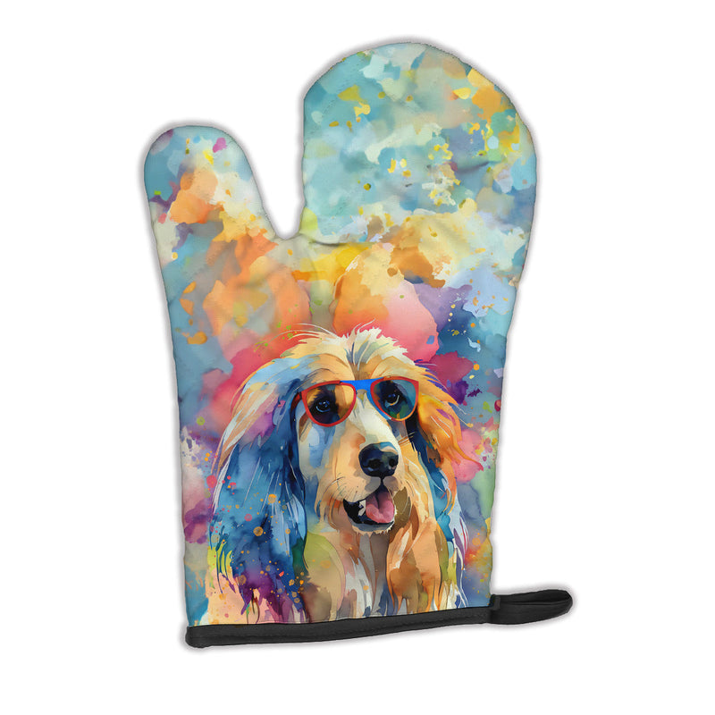 Afghan Hound Hippie Dawg Oven Mitt
