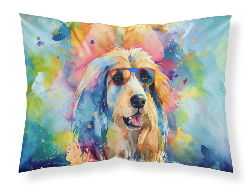 Afghan Hound Hippie Dawg Standard Pillowcase