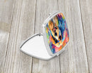 Afghan Hound Hippie Dawg Compact Mirror – Stylish Purse Mirror with Artistic Covers