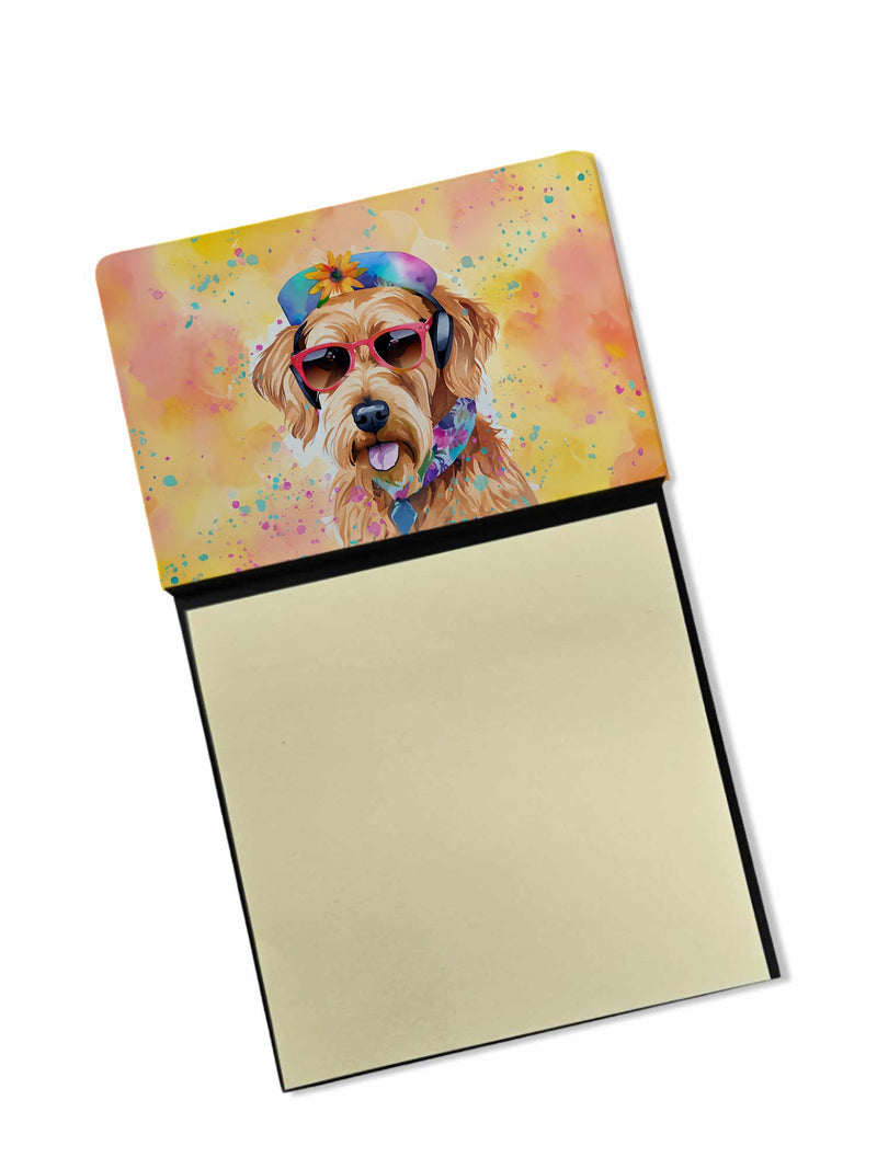 Airedale Terrier Hippie Dawg Sticky Note Holder