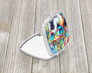 Akita Hippie Dawg Compact Mirror – Stylish Purse Mirror with Artistic Covers