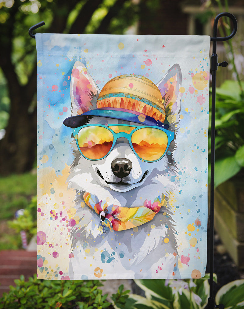 Alaskan Klee Kai Hippie Dawg Garden Flag