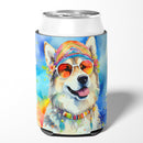 Alaskan Malamute Hippie Dawg Can or Bottle Hugger