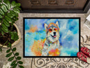 Alaskan Malamute Hippie Dawg Doormat - 24x36 Decorative Floor Mat – Indoor/Outdoor Rug with Artistic Flair