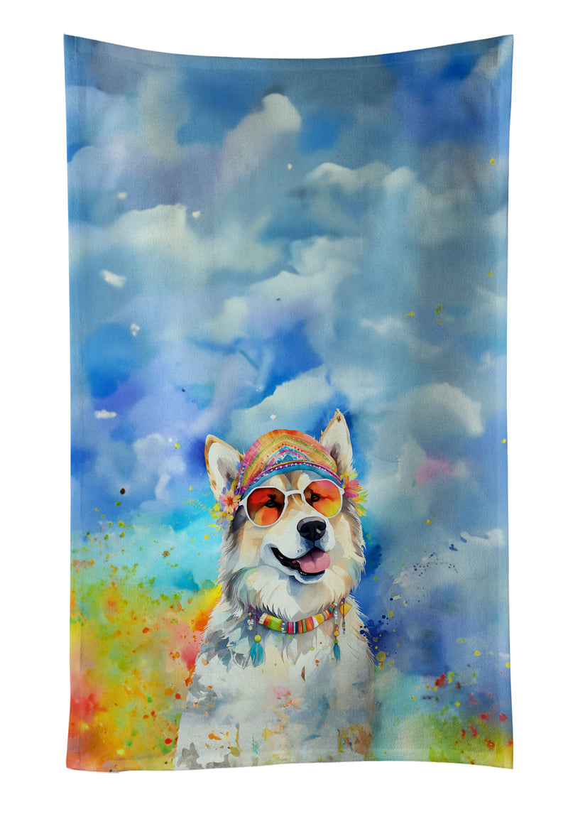 Alaskan Malamute Hippie Dawg Kitchen Towel