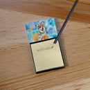 Alaskan Malamute Hippie Dawg Sticky Note Holder- Refiilable Desk Accessory Note Pad
