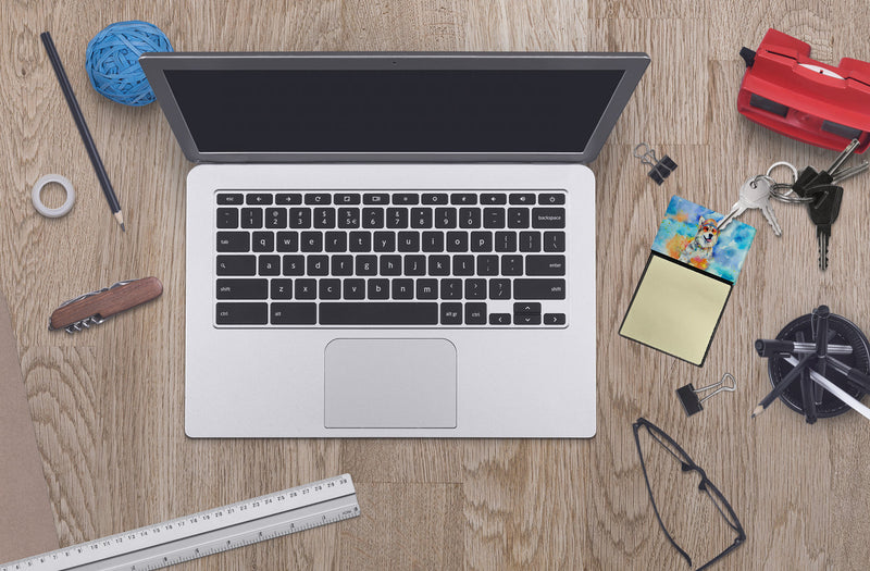 Alaskan Malamute Hippie Dawg Sticky Note Holder- Refiilable Desk Accessory Note Pad