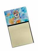 Alaskan Malamute Hippie Dawg Sticky Note Holder- Refiilable Desk Accessory Note Pad