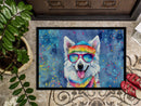 American Eskimo Hippie Dawg Doormat - 24x36 Decorative Floor Mat – Indoor/Outdoor Rug with Artistic Flair