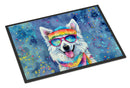 American Eskimo Hippie Dawg Doormat