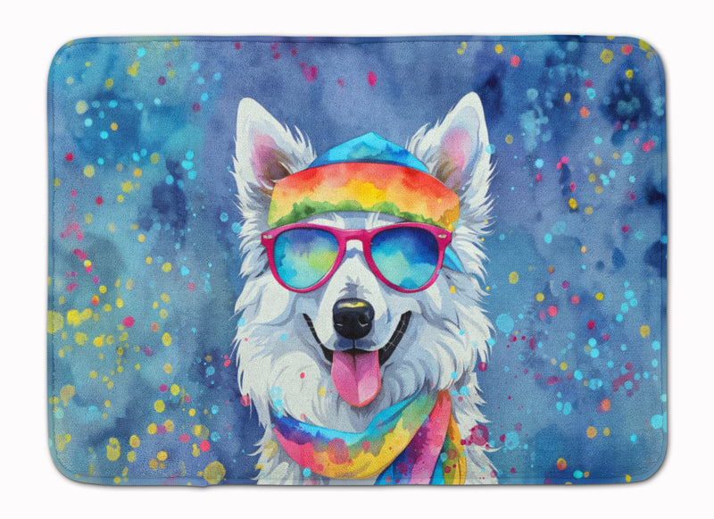 American Eskimo Hippie Dawg Memory Foam Kitchen Mat