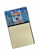 American Eskimo Hippie Dawg Sticky Note Holder- Refiilable Desk Accessory Note Pad