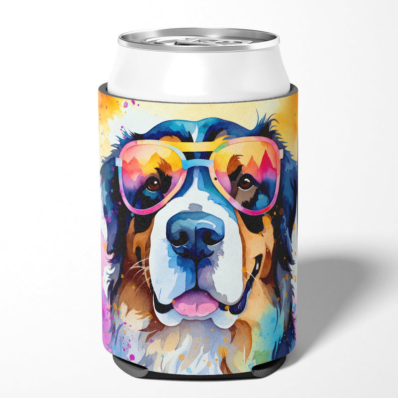 Bernese Mountain Dog Hippie Dawg Can or Bottle Hugger