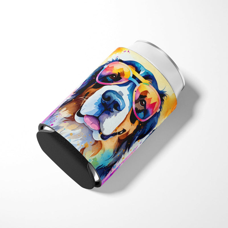 Bernese Mountain Dog Hippie Dawg Can or Bottle Hugger