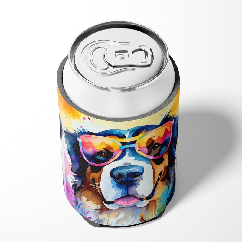 Bernese Mountain Dog Hippie Dawg Can or Bottle Hugger
