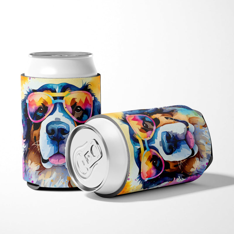 Bernese Mountain Dog Hippie Dawg Can or Bottle Hugger