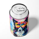 Border Collie Hippie Dawg Can or Bottle Hugger