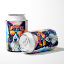 Border Collie Hippie Dawg Can or Bottle Hugger