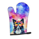 Border Collie Hippie Dawg Oven Mitt