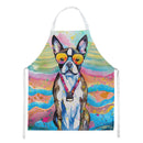Boston Terrier Hippie Dawg Apron – Artist-Designed Kitchen, BBQ & Craft Apron