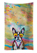Boston Terrier Hippie Dawg Kitchen Towel