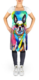 Boston Terrier Hippie Dawg Apron – Artist-Designed Kitchen, BBQ & Craft Apron
