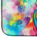 Boston Terrier Hippie Dawg Dish Drying Mat