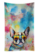 Boston Terrier Hippie Dawg Kitchen Towel